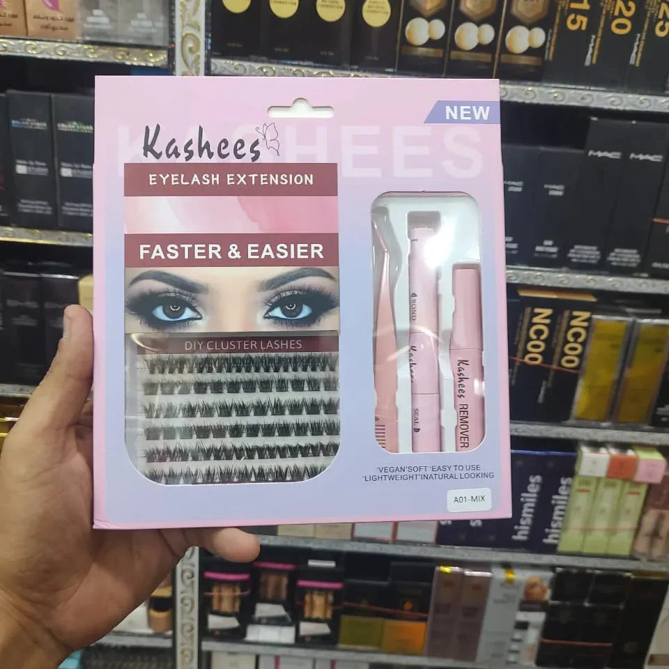 Kashee's permanent Eyelash  Extension Set
