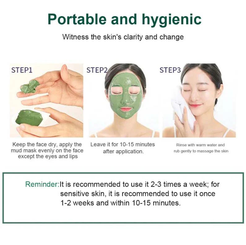 Bioaqua Mud Mask – 8‑pack Mung Bean Deep Clean Clay Mask - 7.5 g × 8 sachets | Premium Skincare & Beauty Products in Pakistan
