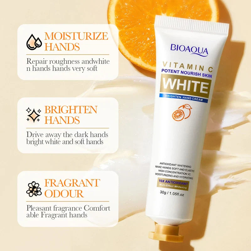 BIOAQUA Vitamin C White Brighten Moisturising Hand Cream - 30g