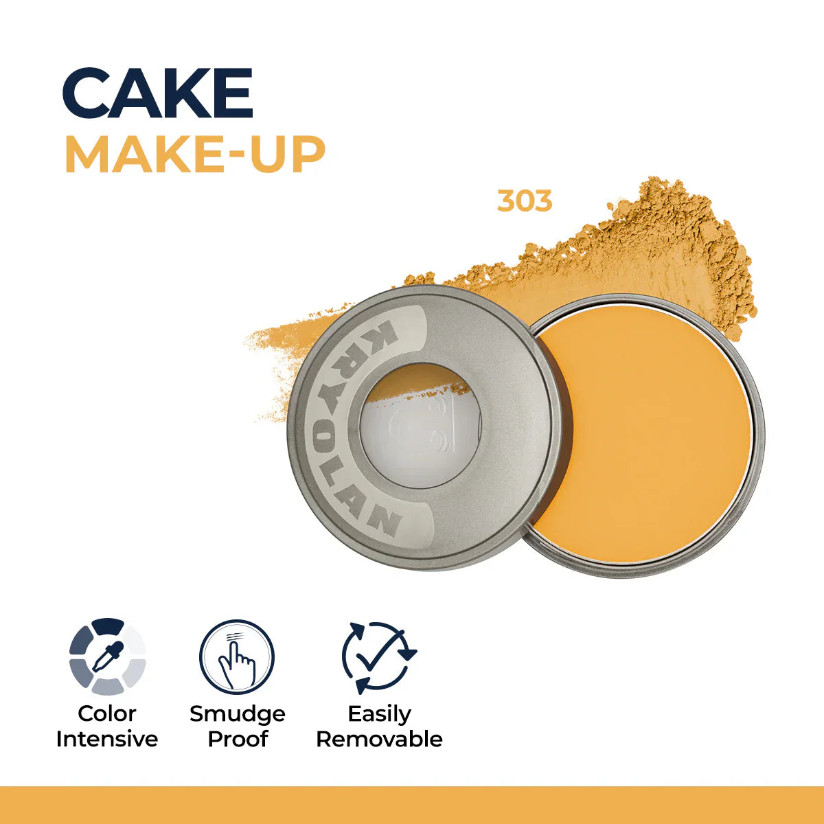 Kryolan Cake Makeup Wet and Dry Foundation and Face Powder