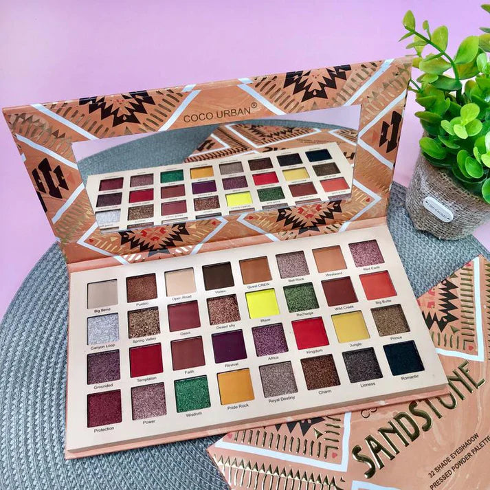 Coco Urban Sandstone Eyeshade Palette -  32 Colors