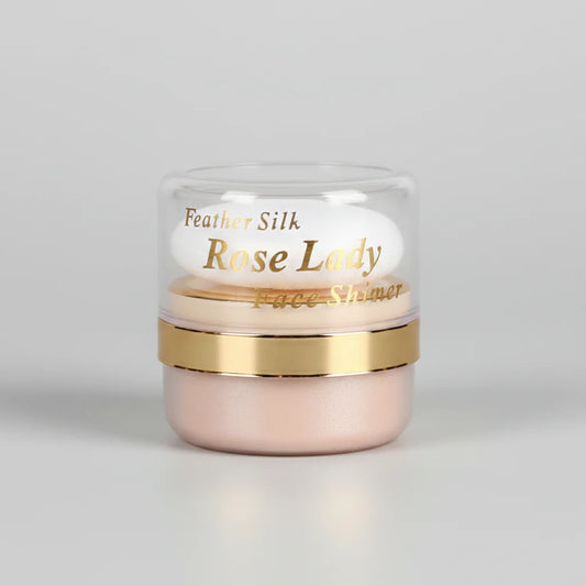 Feather Silk Rose Lady Face Shimmer Powder