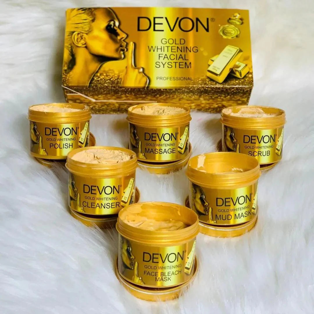 Devon 6 Steps Gold Whitening Facial Kit 💯 ✨ | Premium Skincare & Beauty Products in Pakistan
