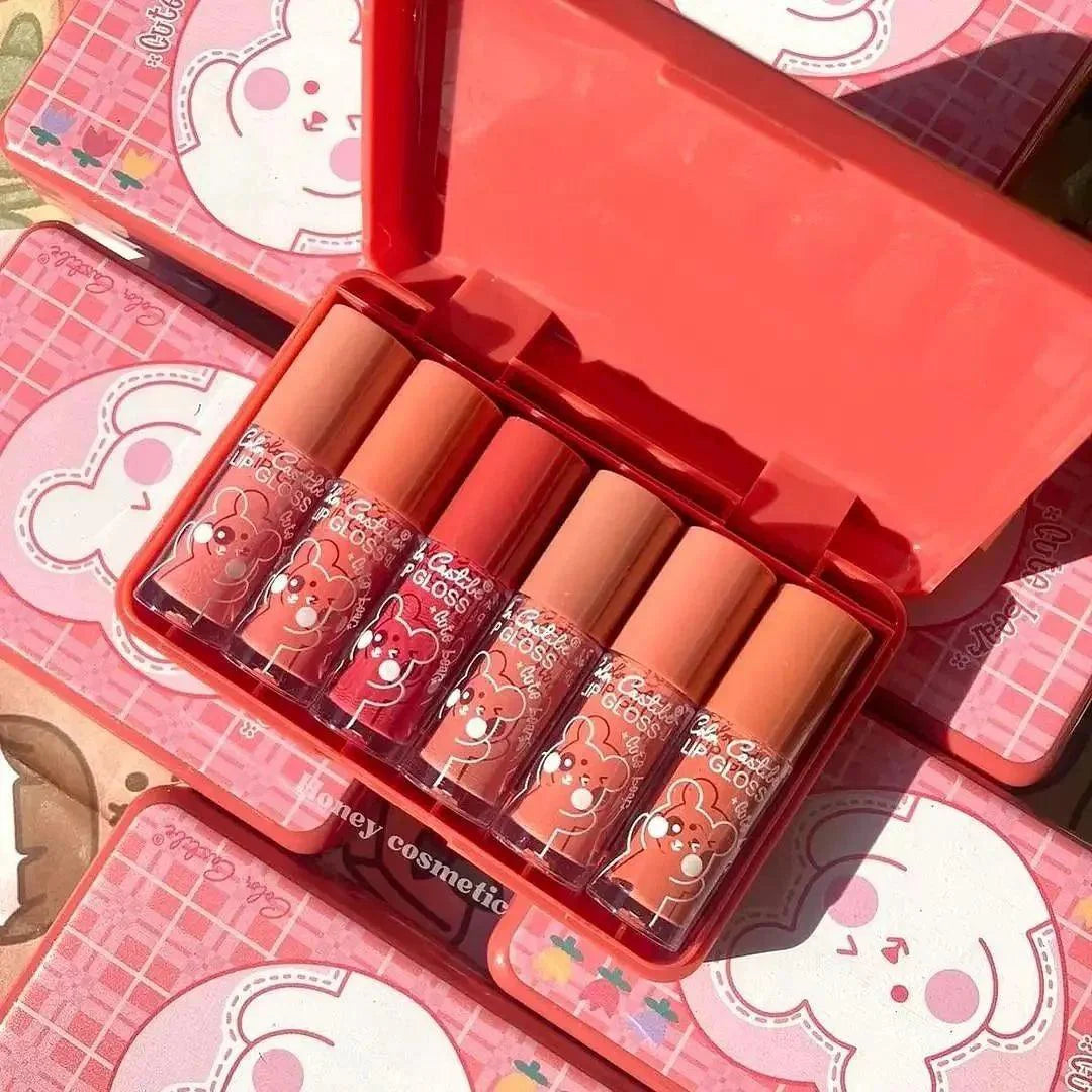 Color Castle Cute Bear Lip Glosses-Set of 6