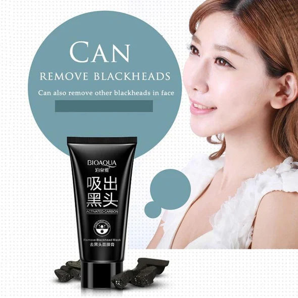 Bioaqua Black Suction Activated Carbon Remove Blackhead Mas - 60g | Premium Skincare & Beauty Products in Pakistan