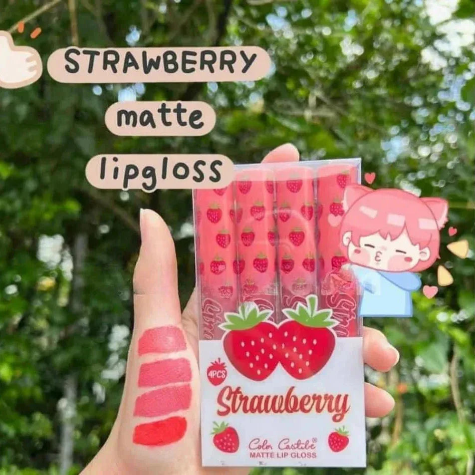 Color Castle Long Lasting Matte Lip Gloss - 4Pcs
