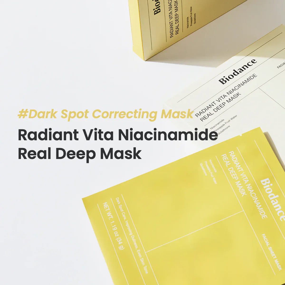 BIODANCE - Radiant Vita Niacinamide Real Deep Mask 34 g- Original | Premium Skincare & Beauty Products in Pakistan
