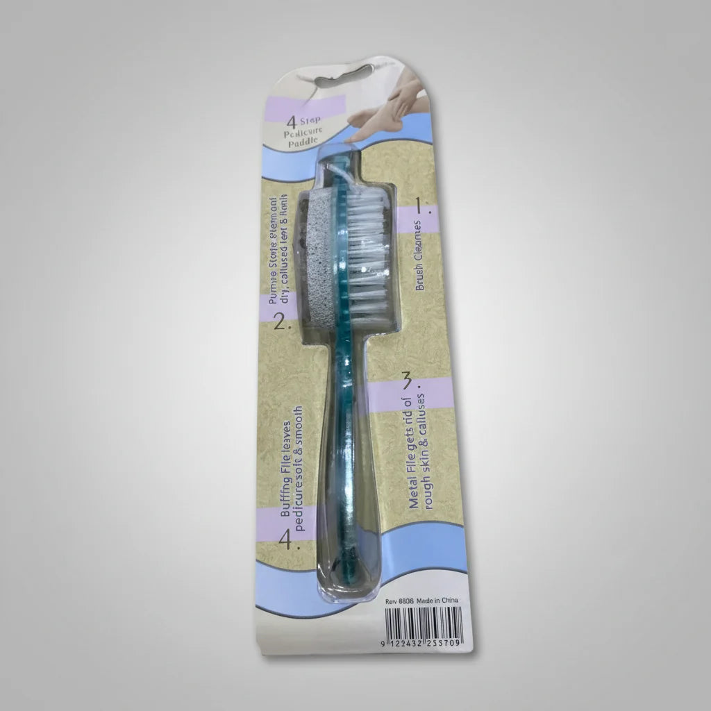 4 Step Foot Pedicure Paddle Brush