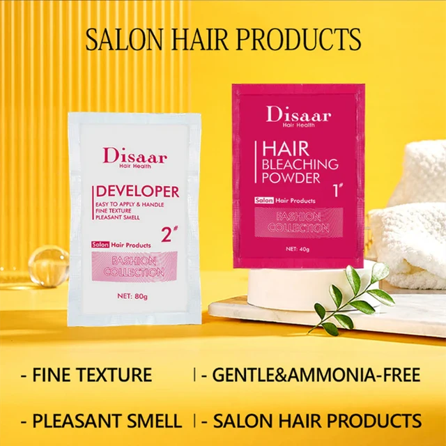 Dissar 40g+80g Hair Bleaching Powder Hair Dye Lightener Fading Powder For Hair (Original)