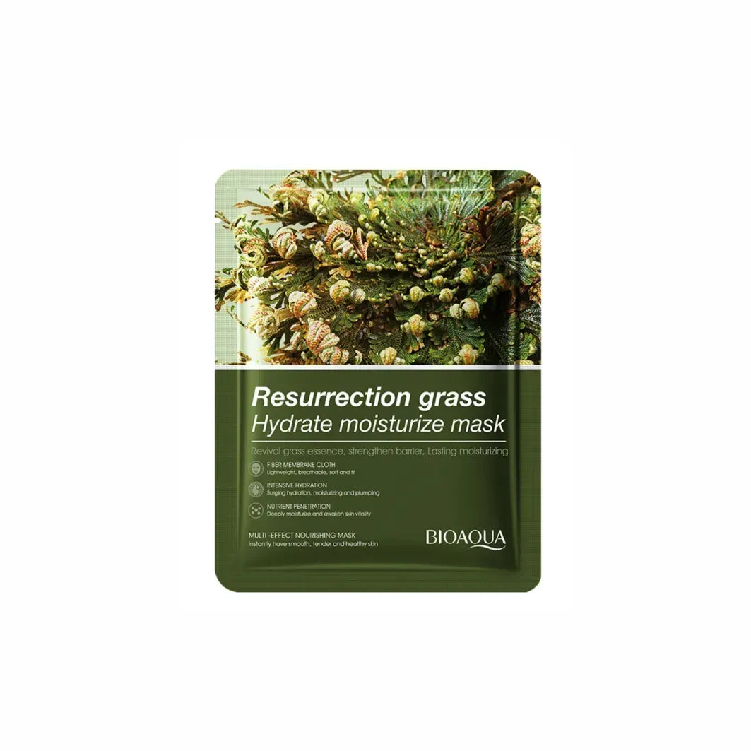 BIOAQUA Resurrection Grass Hydrate Moisturize Facial Mask Hydrating Moisturizing Mask | Premium Skincare & Beauty Products in Pakistan