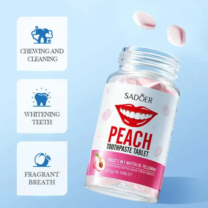 Sadoer 2 in 1 Solid Toothpaste Tablets 28.5g