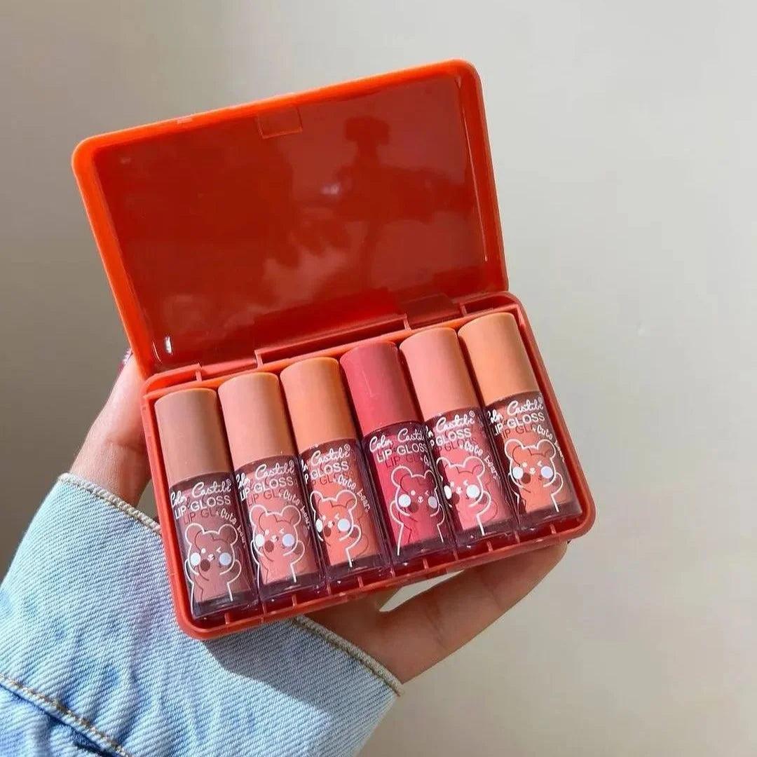 Color Castle Cute Bear Lip Glosses-Set of 6