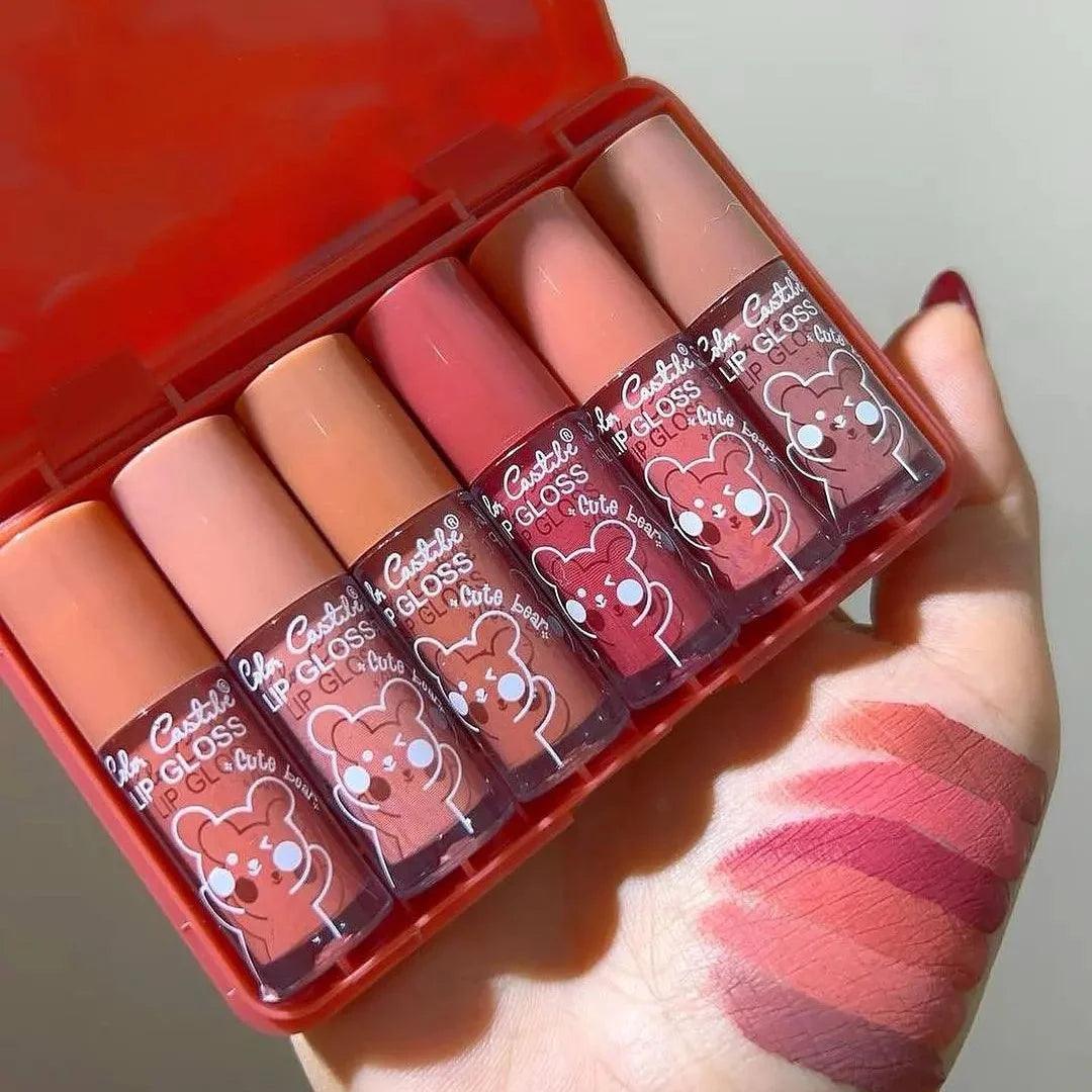 Color Castle Cute Bear Lip Glosses-Set of 6