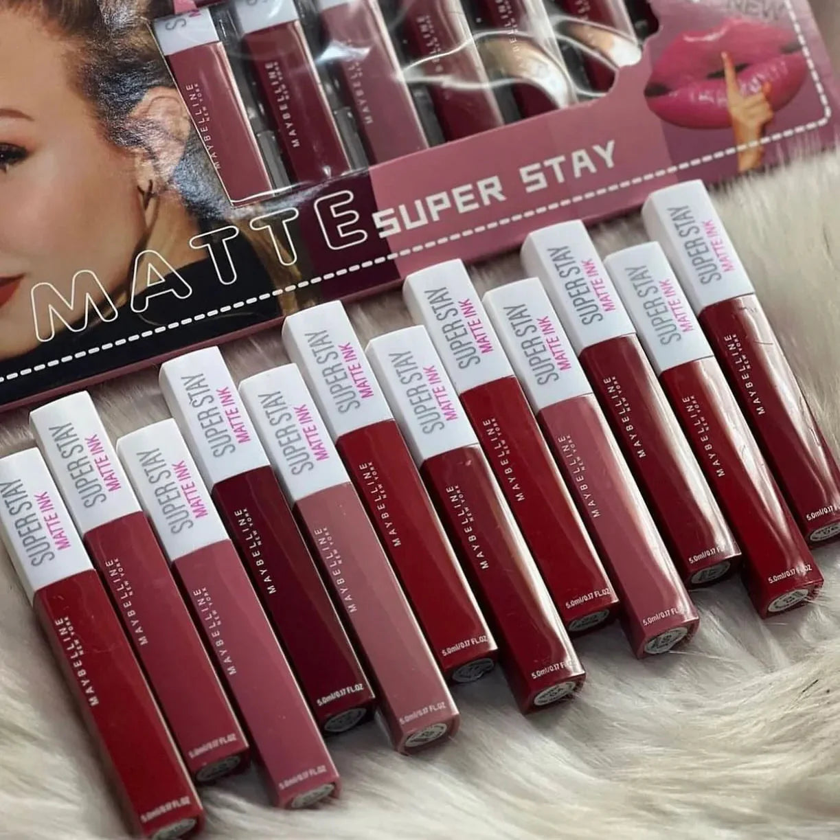 Maybelline Super Stay Matte Ink Lip Gloss - 12pcs Set