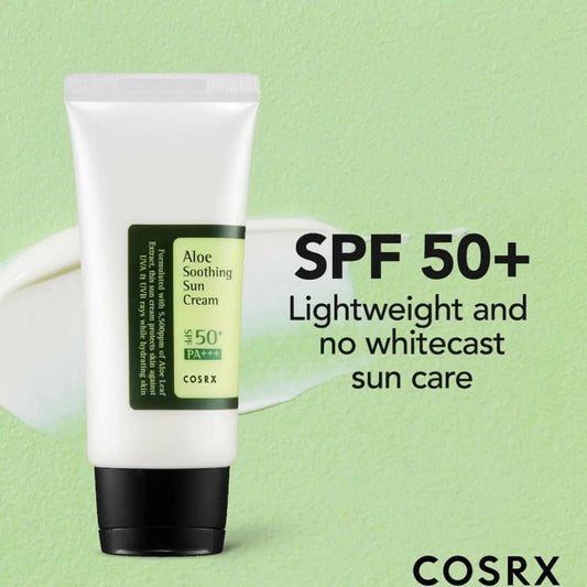 COSRX Aloe Soothing Sun Cream SPF50+ PA+++ | Premium Skincare & Beauty Products in Pakistan