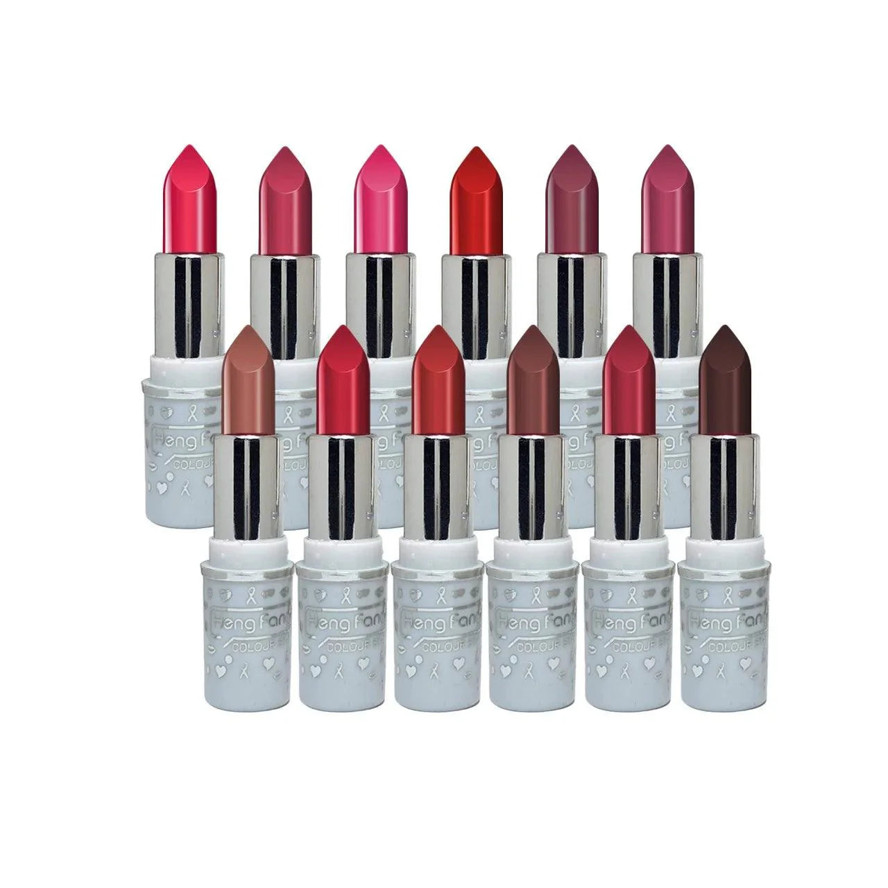 Heng Fang Matte Lipsticks -  12 Pcs
