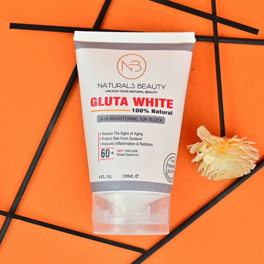 Naturals Beauty Gluta White Sun Block SPF 60+ - 120ml | Premium Skincare & Beauty Products in Pakistan