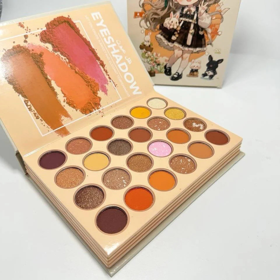 Kirsche Kawaii Anime Girl 4‑Folding Eyeshadow Palette