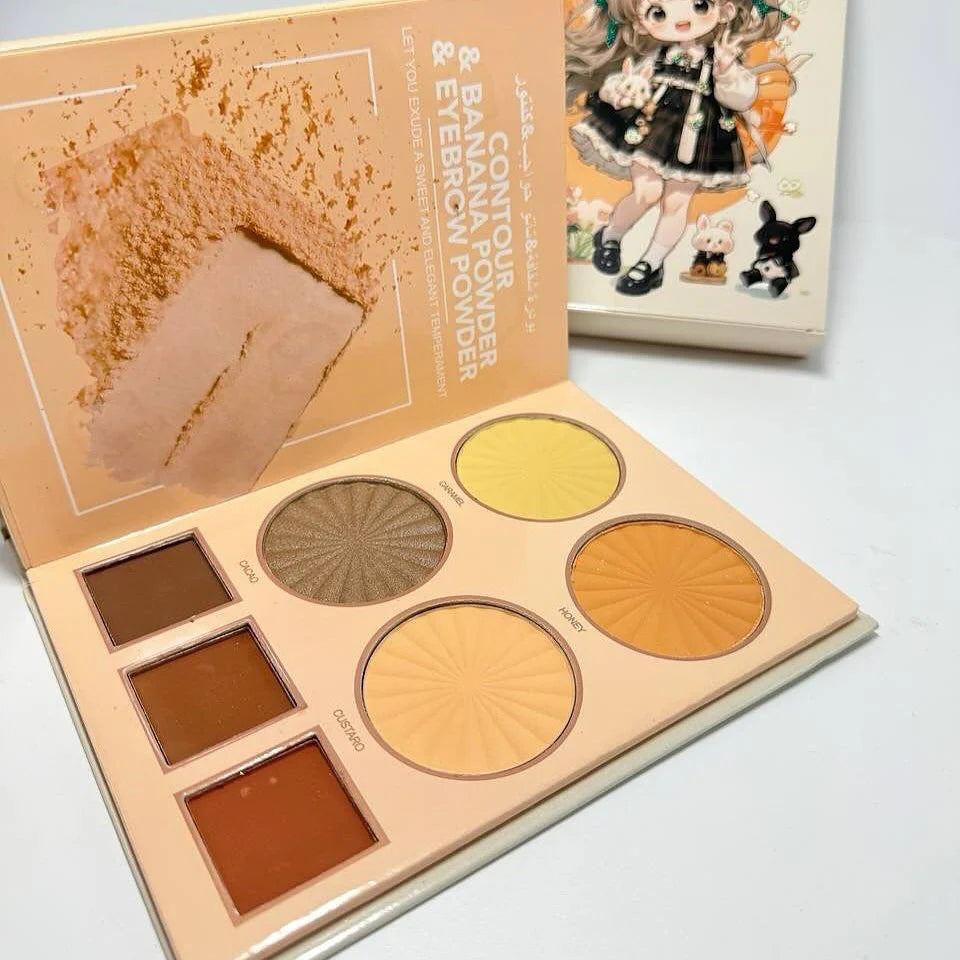 Kirsche Kawaii Anime Girl 4‑Folding Eyeshadow Palette