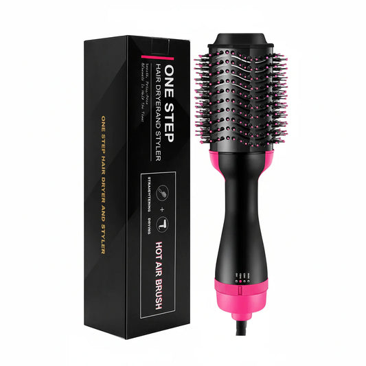 One Step Hot Air Brush - Dryer + Straightener