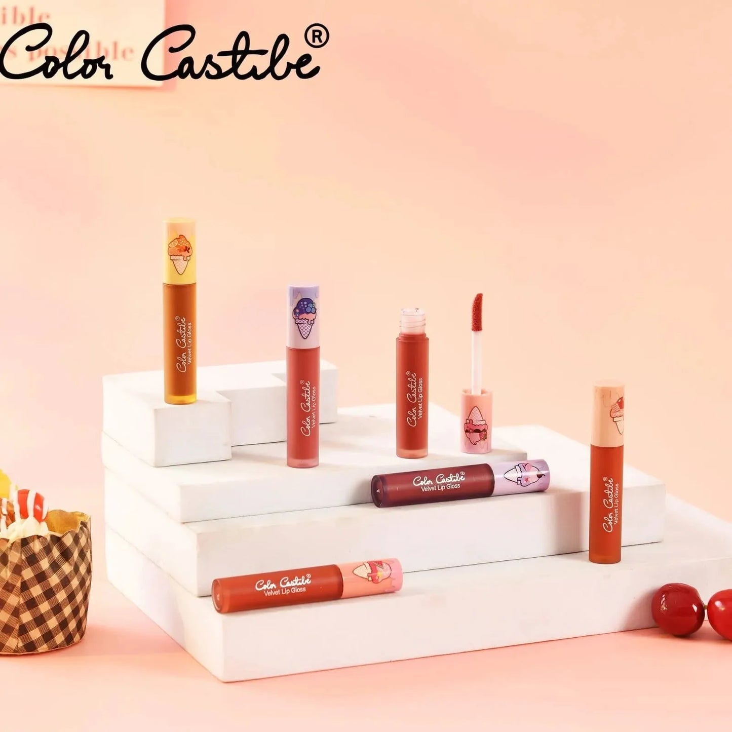 Color Castle Velvet Lip Gloss Pack of 6