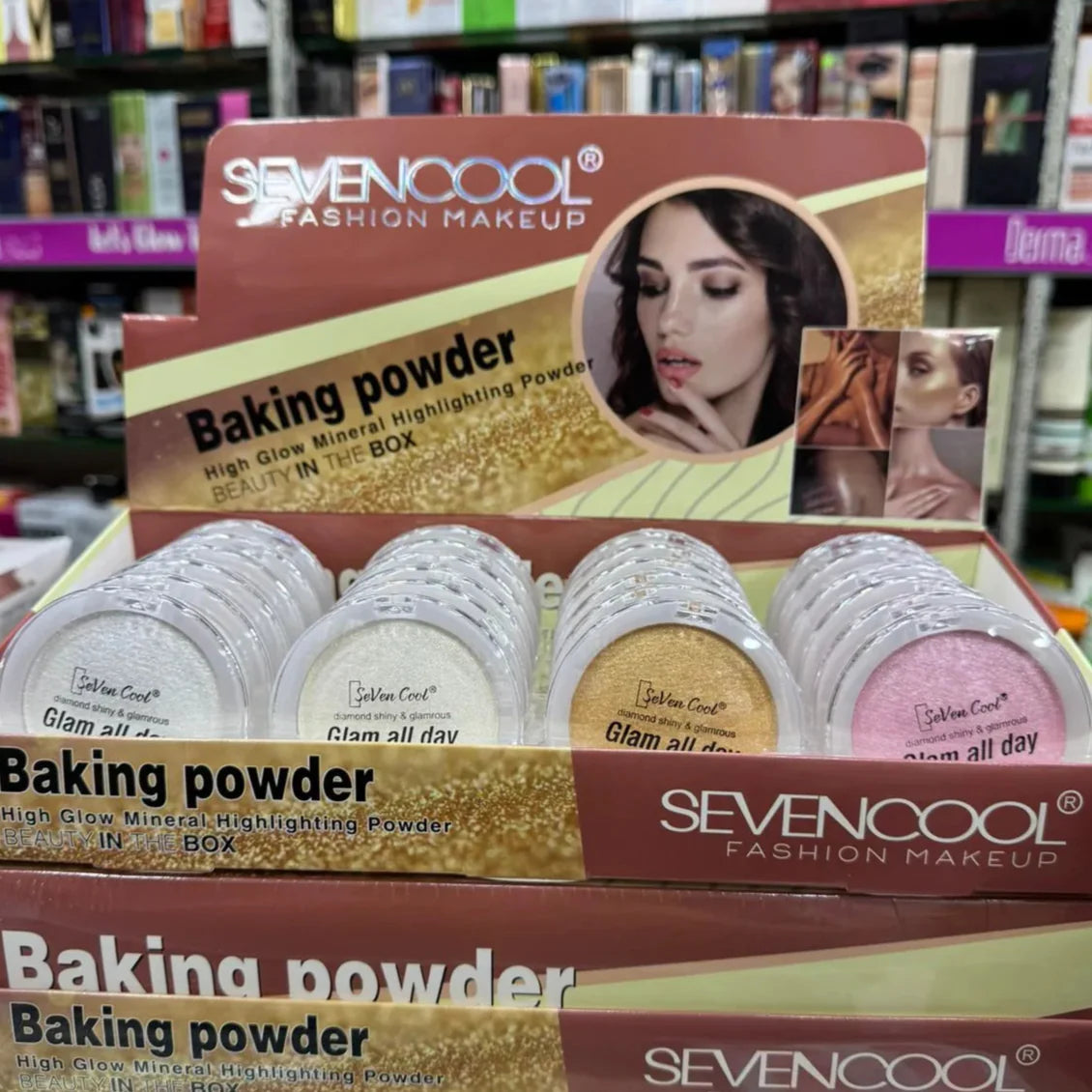 4 Pcs Seven cool highlighter Set
