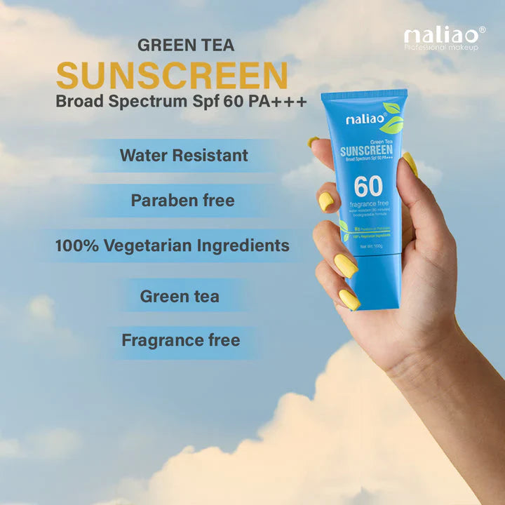 Maliao Fragrance Free Green Tea Sunscreen - 100g | Premium Skincare & Beauty Products in Pakistan