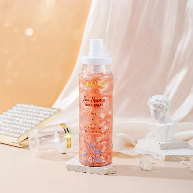Dr.Rashel Lightweight & Moisturizing Pink Makeup Fixer Spray - 100ml | Premium Skincare & Beauty Products in Pakistan