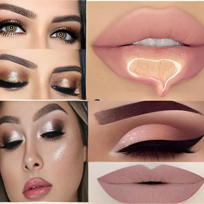 Huda Beauty 5 Combo Lipstick + Eye Shadow 2-in-1