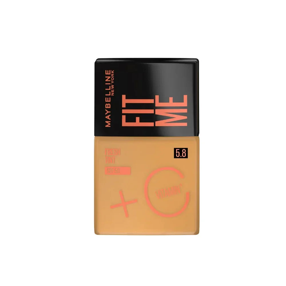 Original Maybelline - Fit Me Fresh Tint Spf 50 + Vitamin C Foundation