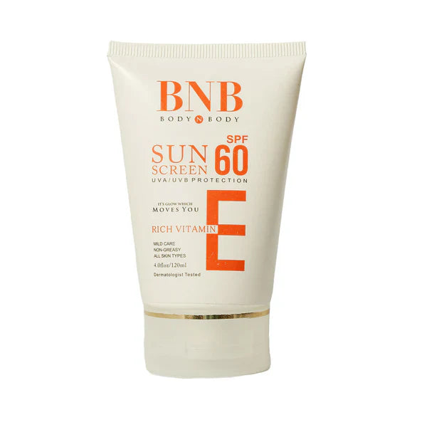 BNB Sun Screen (SPF 60) - 120ml | Premium Skincare & Beauty Products in Pakistan