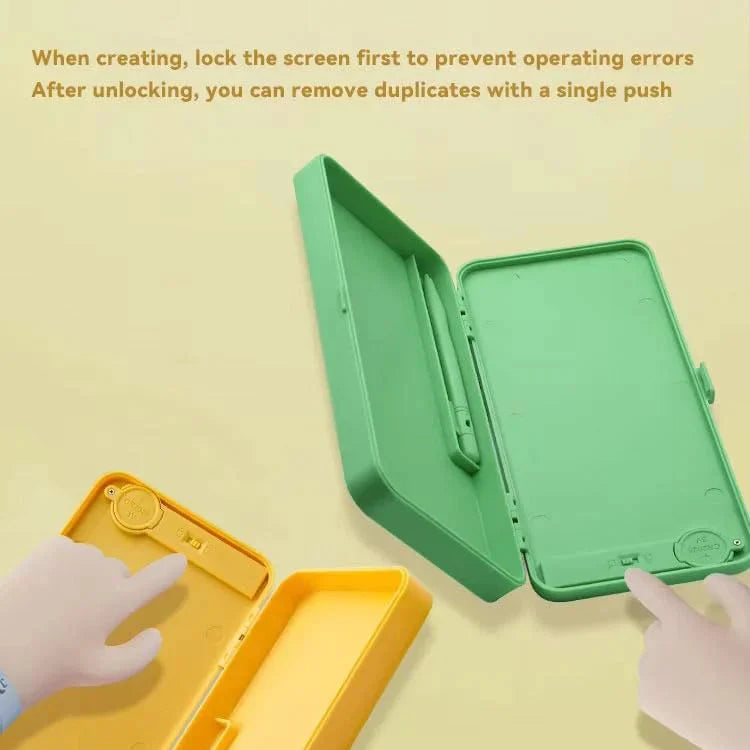 2 in 1 Writing Tablet With Mobile Shaped Pencil Box - Random Colors