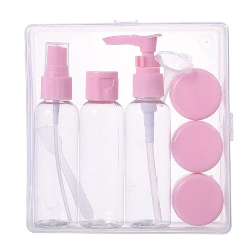 Travel Refillable Bottles Set with Pouch – 6Pcs