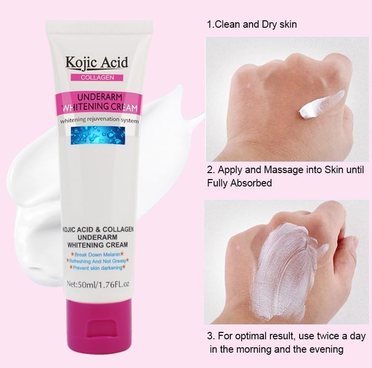Guanjing Kojic Acid & Collagen Underarm Whitening Cream – 50ml