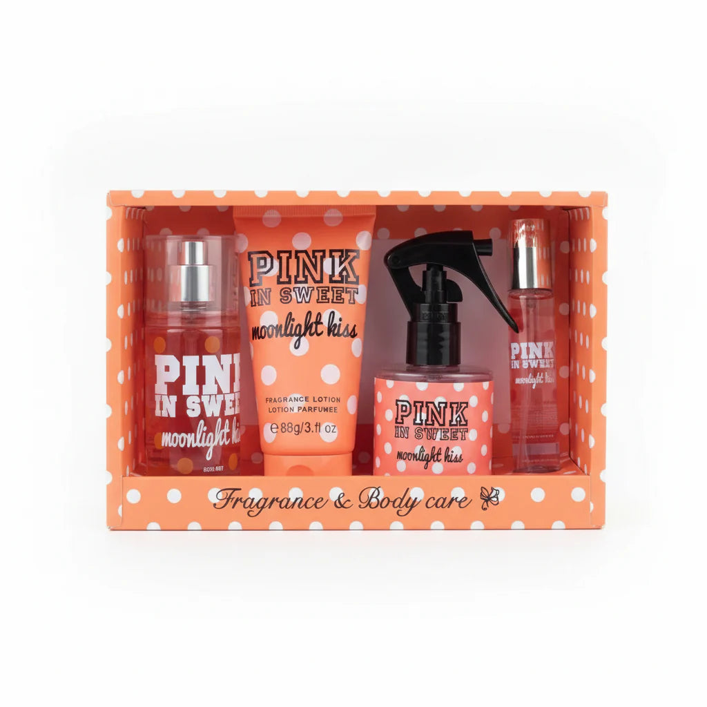 Pink In Sweet Moonlight Kiss Fragrance and Body Care Gift Set