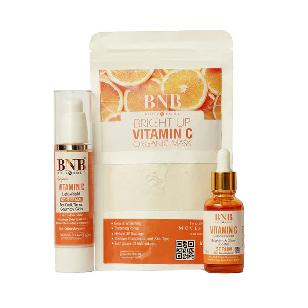 BNB Vitamin C Bundle ( Serum 30ml+ Night Cream 50ml + Mask 120gm )