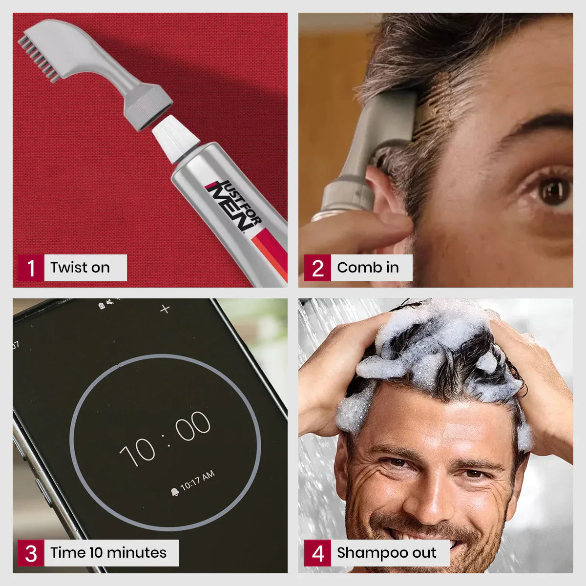 Just For Men - Easy Comb-In Color - Real Black