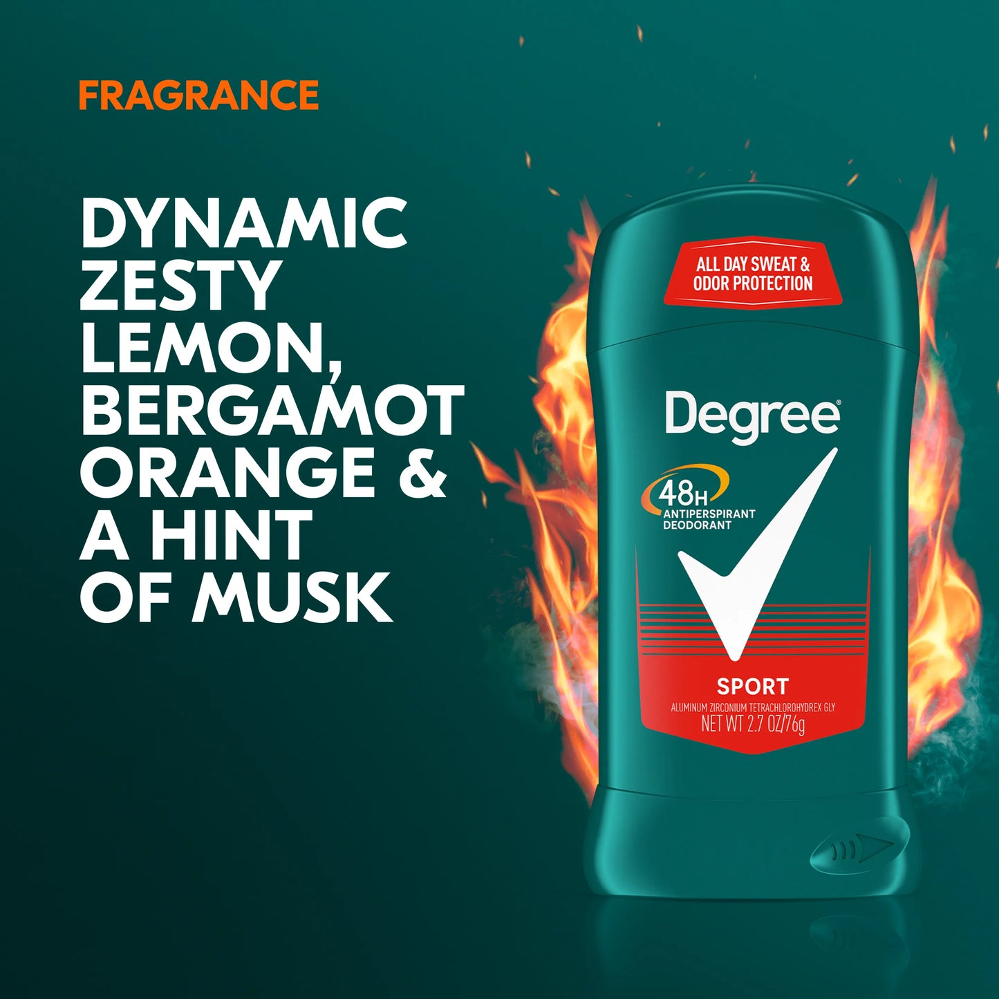 Degree Sport Antiperspirant Deodorant Stick - 76g
