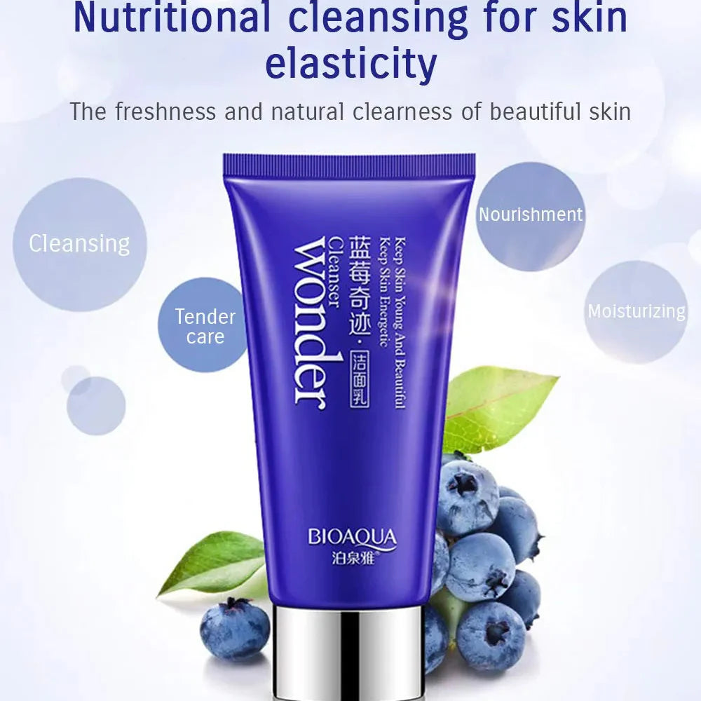 BIOAQUA Blueberry Wonder Skin Nutritional Cleansing  Moisturizing Cleanser - 100g | Premium Skincare & Beauty Products in Pakistan