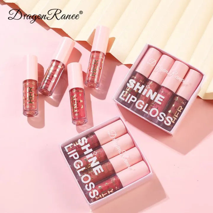 Dragon Ranee "Her Shine" Lipgloss – 4 Piece Set