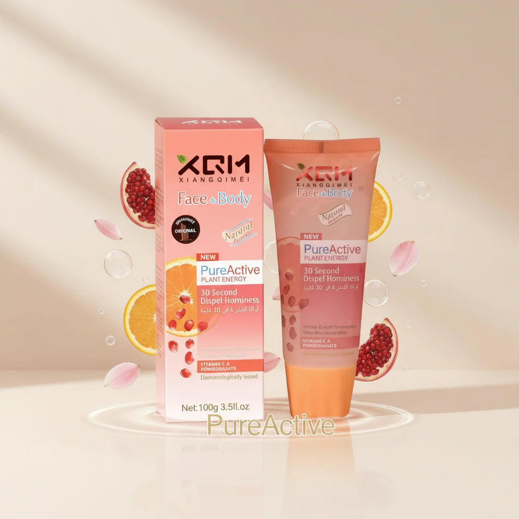 XQM Exfoliating Face and Body Scrub Gel Pomegranate and Vitamin C – 100g