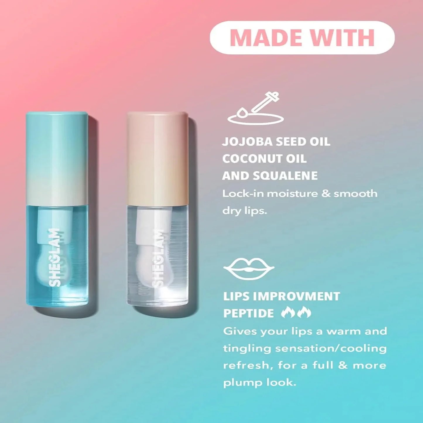 SHEGLAM Plump Addict Hot & Cold Gloss Duo 2 Pcs