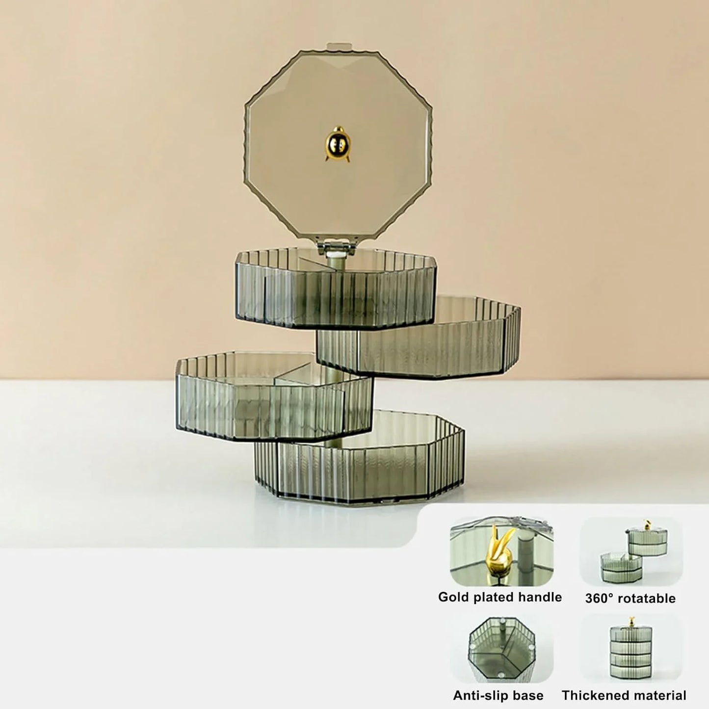 4-Layer Acrylic Jewelry Box