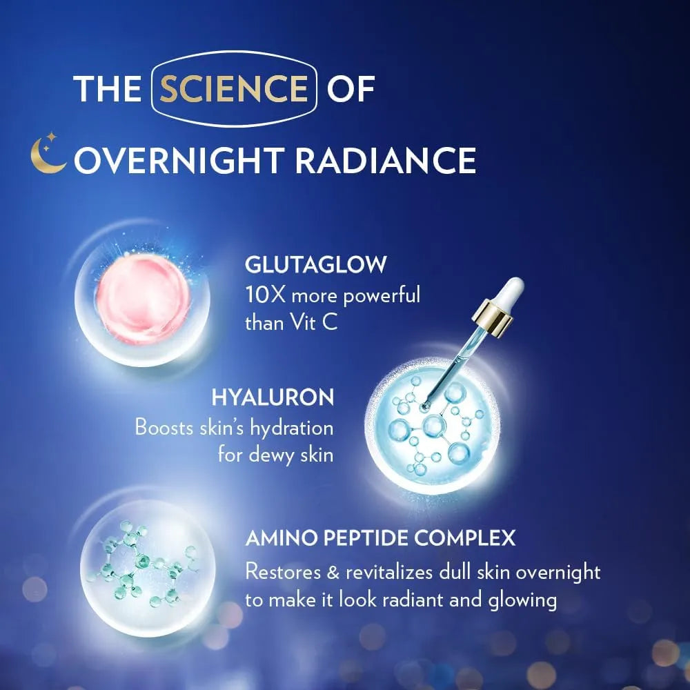 Vaseline Gluta-Hya Serum Burst Lotion Over Night Radiance Repair - Made in Thailand