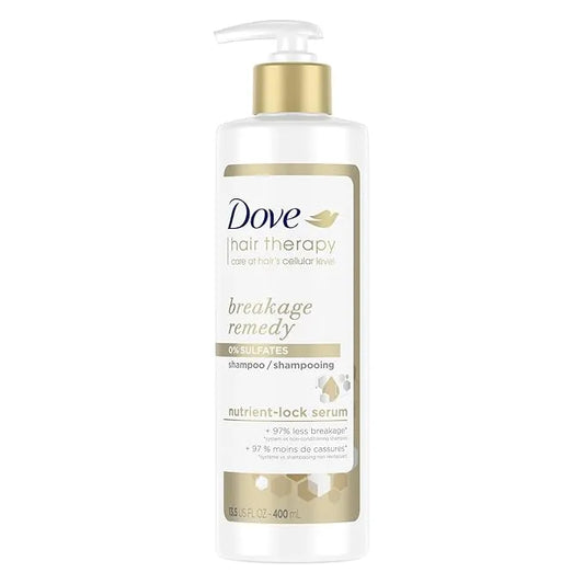Dove Hair Therapy Breakage Remedy 0% Sulfates Nutrient-Lock Serum Shampoo 400ml
