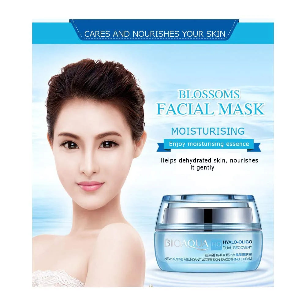 BIOAQUA Hyalo-Oligo Dual Recovery Moisturizing Facial Cream - 50g | Premium Skincare & Beauty Products in Pakistan
