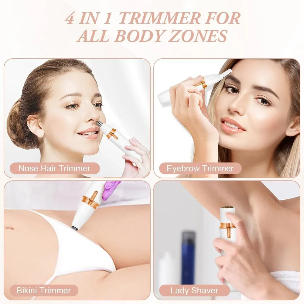 Multifunctional 4 Way Lady Shaver