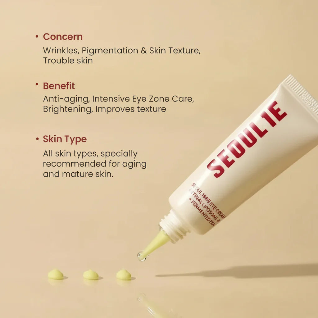 K-Secret Seoul 1988 Eye Cream Retinal Liposome 4% + Fermented Bean - 30ml - Made in Korea | Premium Skincare & Beauty Products in Pakistan