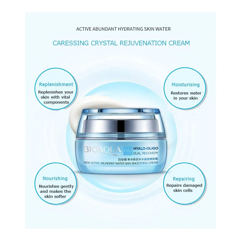 BIOAQUA Hyalo-Oligo Dual Recovery Moisturizing Facial Cream - 50g | Premium Skincare & Beauty Products in Pakistan