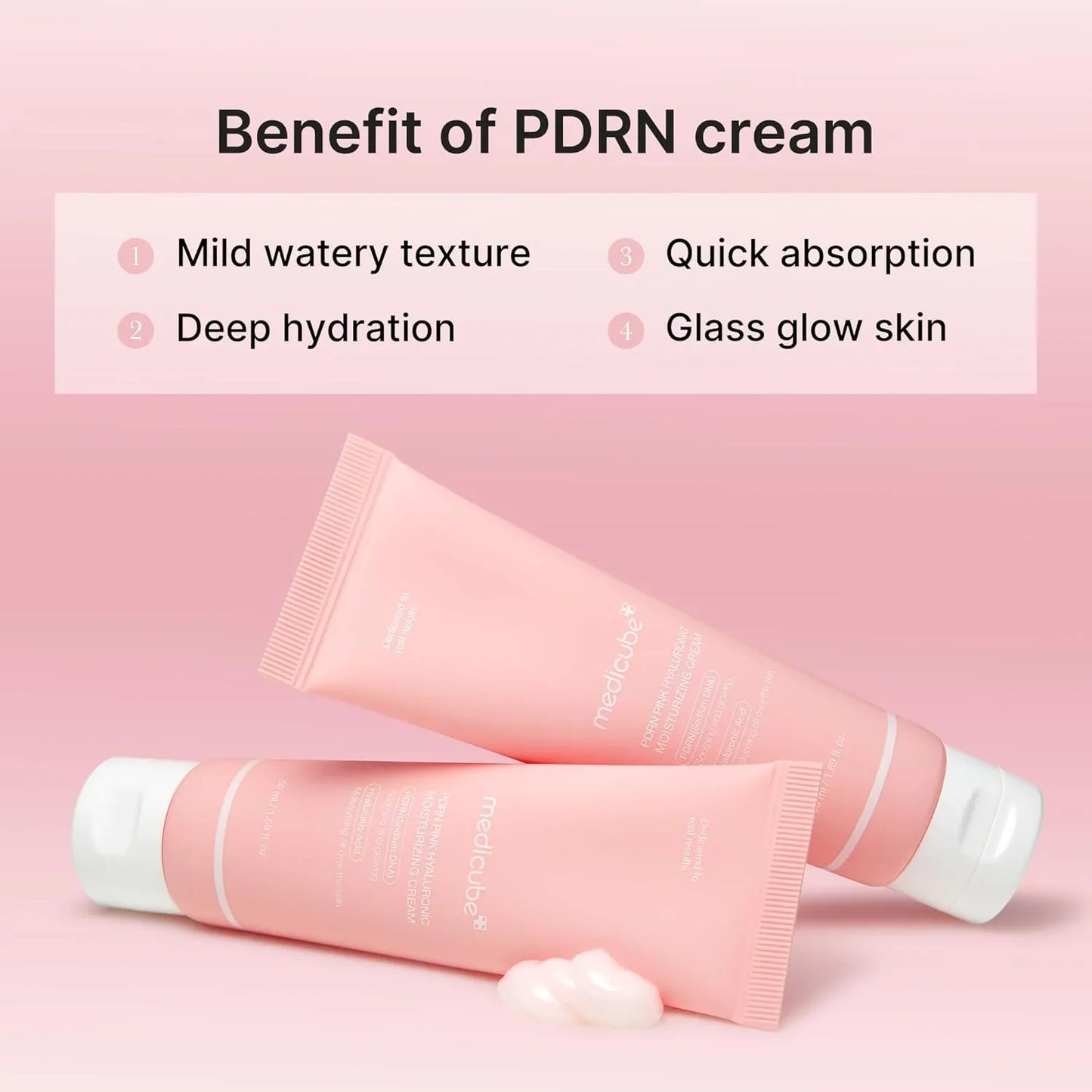 Medicube PDRN Pink Hyaluronic Moisturizing Cream - 50ml